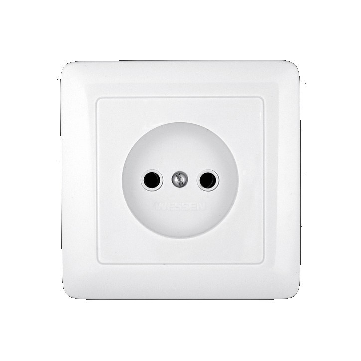 ХИТ Розетка скрытая без заземления 250В 10А белая