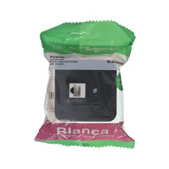 Розетка BLANCA наружная компьютерная RJ45, кат.5e, с изолирующей пластиной, антрацит