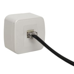 Розетка Минск RJ-45 1-местная ОП 1А 120В белая