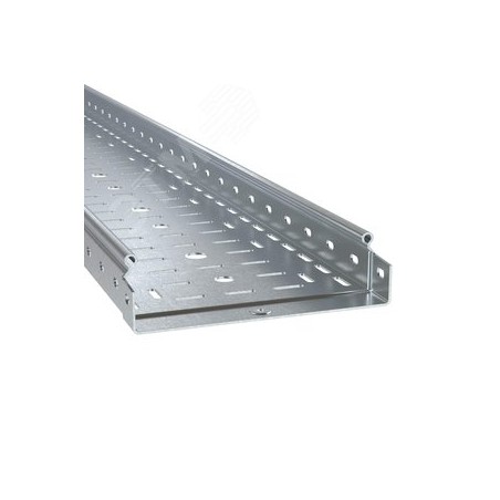 Лоток перфорированный 50x300х6000, 1,5 мм, цинк-ламельный