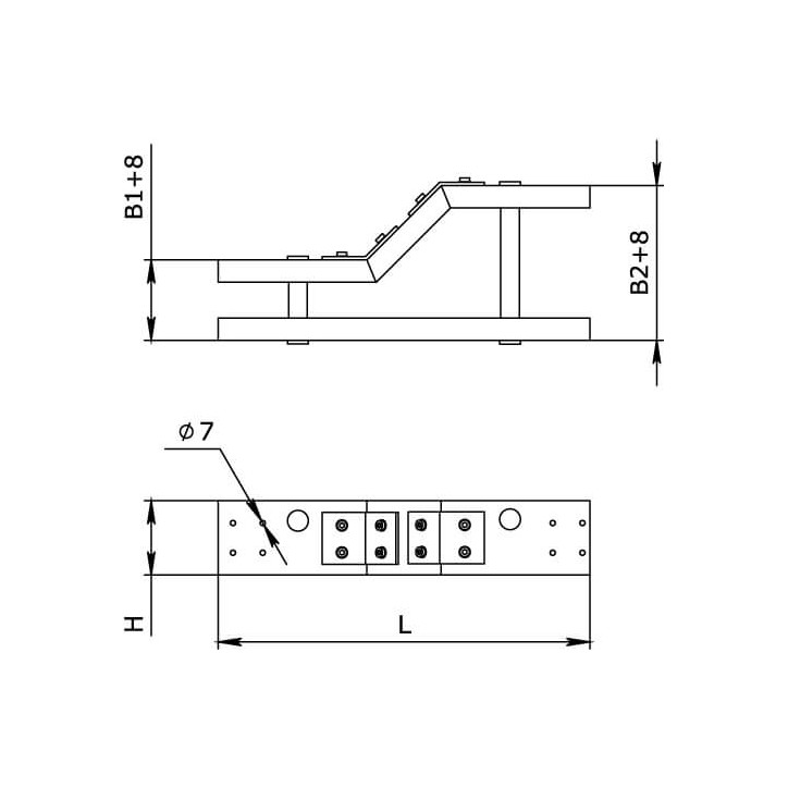 Лоток 300х100 L 3000 толщ. 1,2 мм, цинк-ламельный