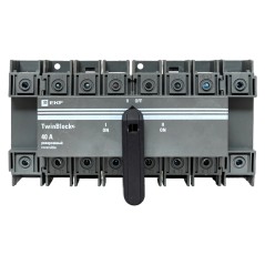 Рубильник 40A 4P реверсивный c рукояткой для прямой установки TwinBlock