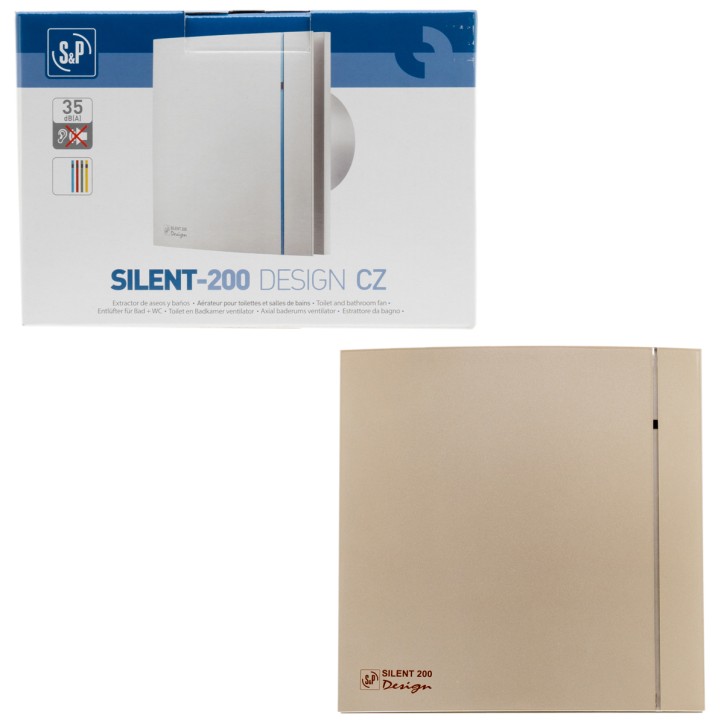 SILENT-200 CZ CHAMPAGNE DESIGN-4C (220-240V 50HZ) RE Вентилятор,