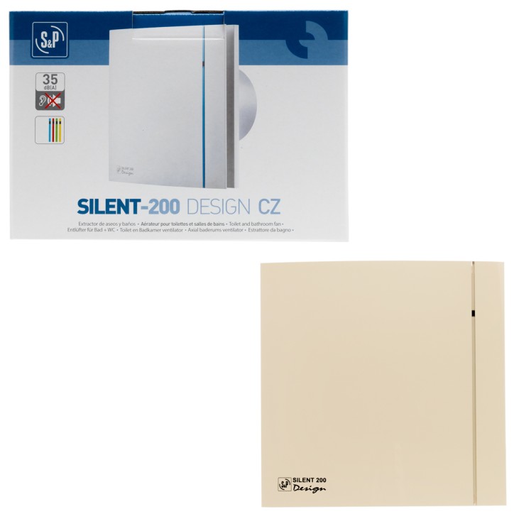 SILENT-200 CZ IVORY DESIGN-4C (220-240V 50HZ) RE Вентилятор,