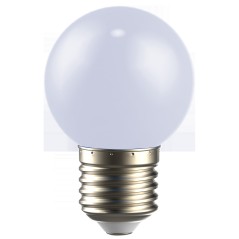 LIGHTING Лампа светодиодная декоративная G45 шар 1Вт 230В холодный белый E27 IEK