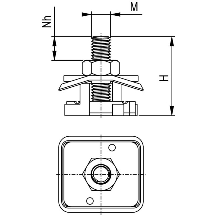 Розетка встраиваемая IP54