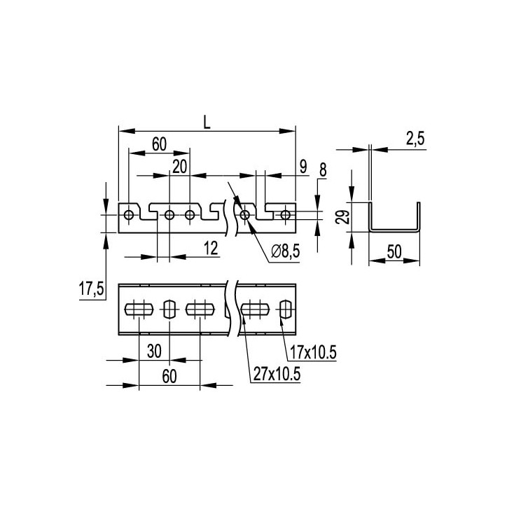 Розетка скрытой установки IP67 125A 3P+E 400V