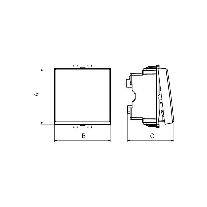 Розетка скрытой установки IP44 32A 3P+E+N 400V