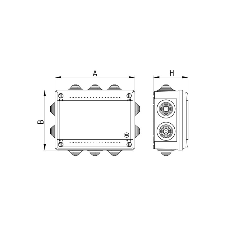 Розетка скрытой установки IP67 125A 2P+E 230V