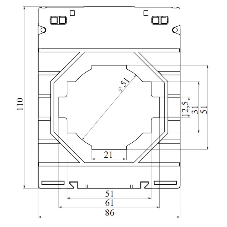 Вилка настенная IP67 125А 2P+E 250В