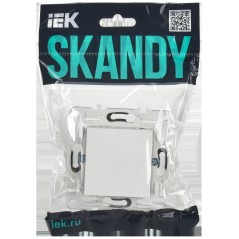 SKANDY Заглушка с суппортом SK-C01W арктический белый IEK