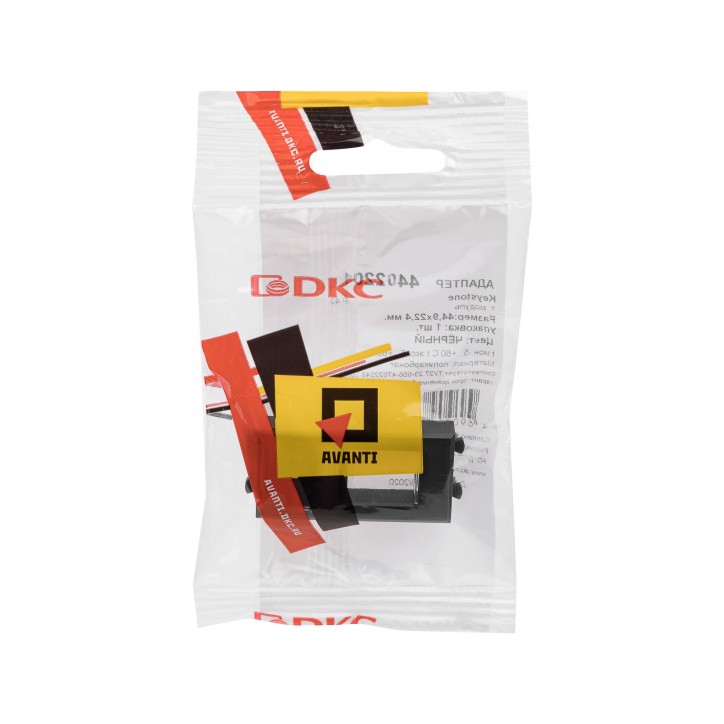 Адаптер для Keystone 'Черный квадрат' Avanti, 1 мод