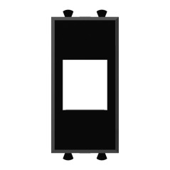 Avanti Адаптер без шторки для Keystone Черный квадрат 1 модуль