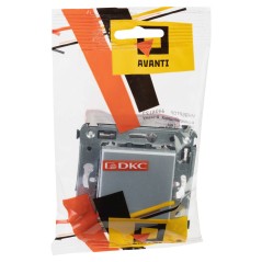 Avanti Инвертор одноклавишный в стену Закаленная сталь (Переключатель сх.7)