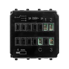 Механизм управления вентиляторами 'Черный квадрат' Avanti, 2 мод