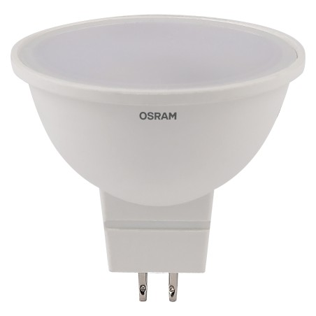 Лампа светодиодная OSRAM LED Value MR16, 480лм, 6Вт (замена 50Вт), 3000К (теплый белый свет). Цоколь GU5.3, колба MR16. Исполнен