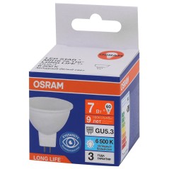 Лампа светодиодная LED 7Вт GU5.3 6500К 560Лм спот 220В (замена 60Вт) OSRAM