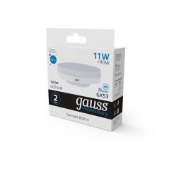 Лампа светодиодная LED 11 Вт 850 лм 6500К таблетка холодный GX53 AC 220В Elementary Gauss