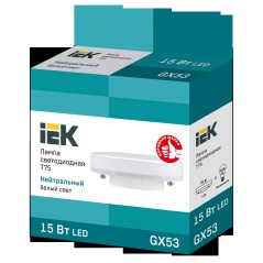Лампа светодиодная T75 таблетка 15Вт 230В 4000К GX53 IEK