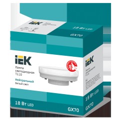 Лампа светодиодная T110 таблетка 18Вт 230В 4000К GX70 IEK