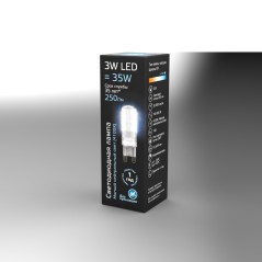 Лампа светодиодная LED 3 Вт 240 Лм 4100К белая G9 капсула 220 В силикон Black