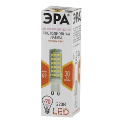 Лампа светодиодная LED 9Вт JCD 2700К G9 теплый капсула