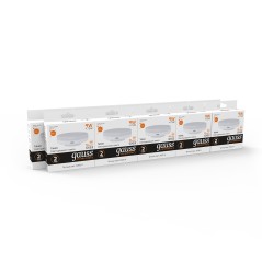 Лампа светодиодная LED 9 Вт 660 лм 3000К таблетка теплый GX53 AC 220В Elementary Gauss