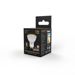 Лампа светодиодная LED 5 Вт 500 лм 3000К софит MR16 теплый GU10 AC 220В Black Gauss