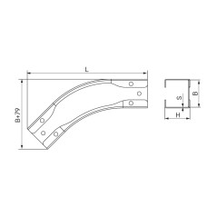 Муфта мет.рукав в изоляции в оплетке-коробка DN 40, IP66, М50х1,5