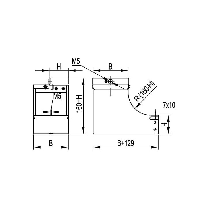 Муфта мет.рукав в изоляции в оплетке-коробка DN 15, IP66, М20х1,5