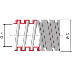 Муфта металлорукав-коробка DN 40,М40х1,5 внутренняя резьба