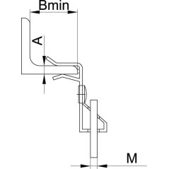 Консоль быстрой фиксации BBF, L400, толщ.1,5 мм