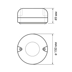 PBH - PC4-RSS 10W 4000K CL IP65 Sensor (звуковой) Jazzway