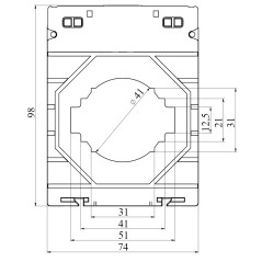 Коробка стальная FS с гладкими стенками и клеммниками IP66 150х150х80мм 4р 450V 20A 10мм.кв нерж.контакт