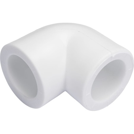 Угольник 25 мм 90 град., полипропиленовый, белый
