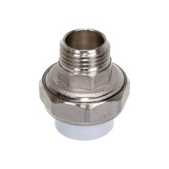 Муфта полипропиленовая PPR разъемная НР 20x1/2'