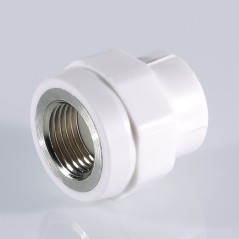 Муфта комбинированная 32x3/4' ВР полипропиленовая PPR белая