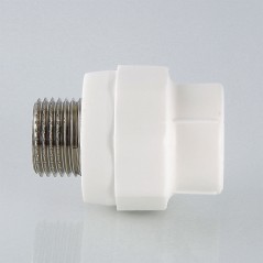 Муфта комбинированная 32x1/2' НР полипропиленовая PPR белая