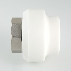Муфта комбинированная 40x1 1/4' ВР под ключ полипропиленовая PPR белая