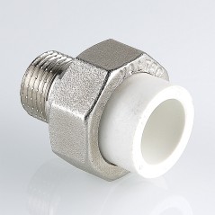 Муфта разъемная 20x3/4' НР полипропиленовое PPR белое
