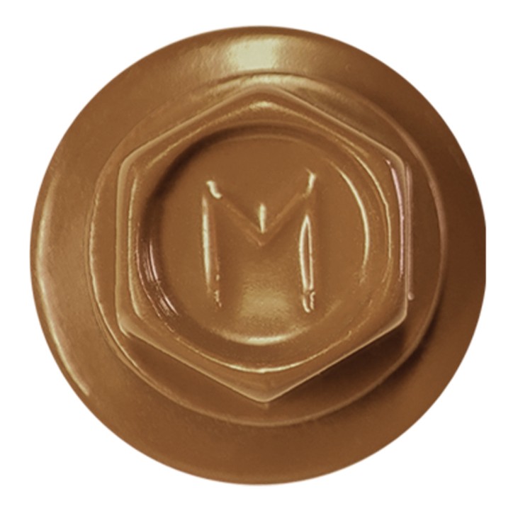 Саморез кровельный 5.5х19 по металлу RAL8002 сверло №3 шайба d-14мм с EPDM прокладкой Саморез кровельный 5.5х19 по металлу RAL8002 сверло №3 шайба d-14мм с EPDM прокладкой