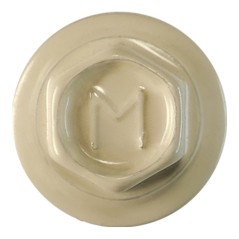 Саморез кровельный 5.5х19 по металлу RAL1015 сверло №3 шайба d-14мм с EPDM прокладкой