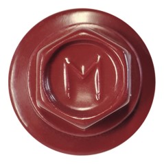 Саморез кровельный 4.8х50 RAL3003 сверло №1 шайба d-14мм с EPDM прокладкой