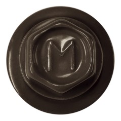 Саморез кровельный 4.8х70 RAL8028 сверло №1 шайба d-14мм с EPDM прокладкой