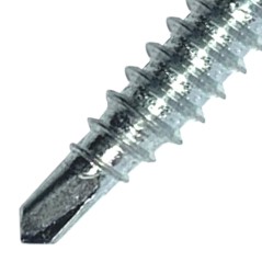 Саморез кровельный 4.8х29 RAL8017 сверло №1 шайба d-14мм с EPDM прокладкой