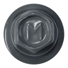 Саморез кровельный 4.8х29 RAL7016 сверло №1 шайба d-14мм с EPDM прокладкой