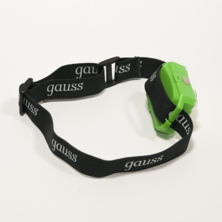 Фонарь светодиодный налобный 3 Вт 150 лм Черный IP33 на батарейках 3xААА GFL Gauss