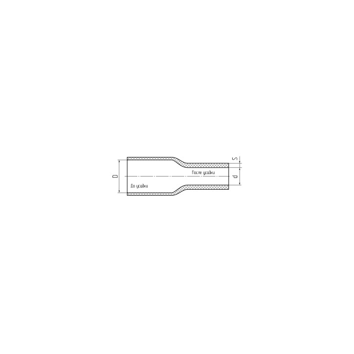 ТУТнг-LS-120/60 черн Трубка термоусадочная