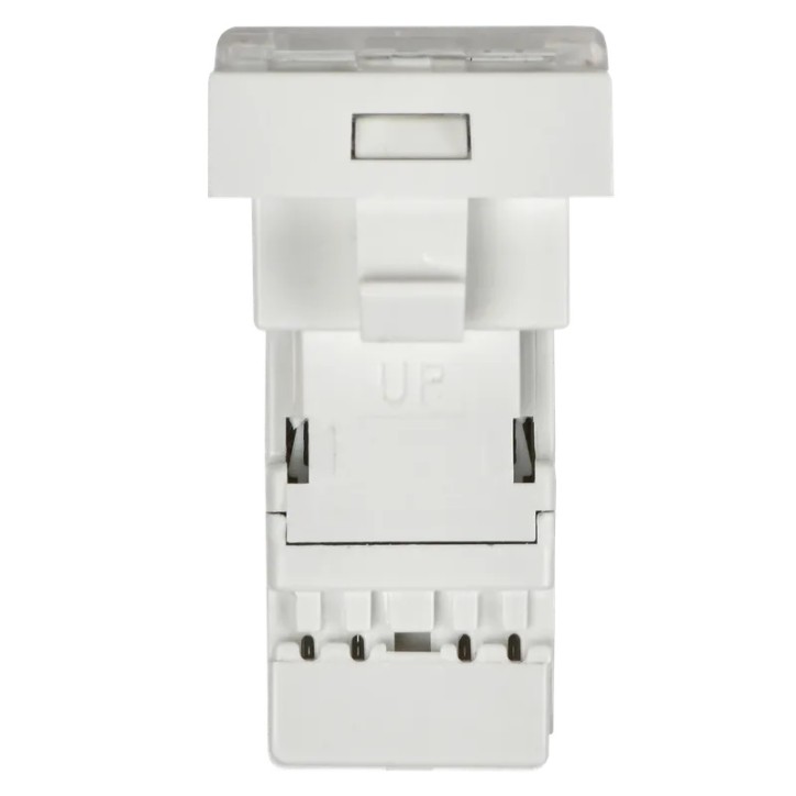 Розетка компьютерная RJ45 UTP категория 5e 1 модуль
