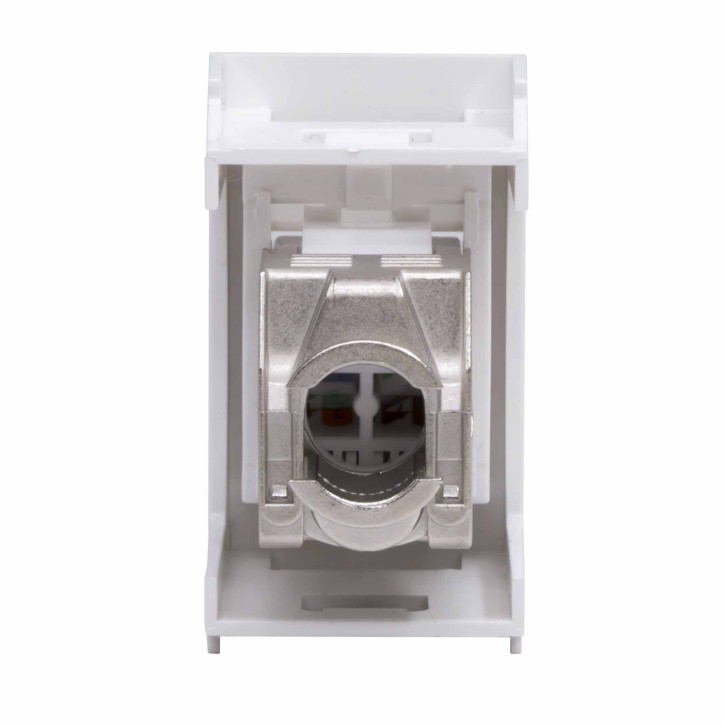 Розетка компьютерная RJ45 категория 6 экран Viva белая 1 модуль Розетка компьютерная RJ45 категория 6 экран Viva белая 1 модуль